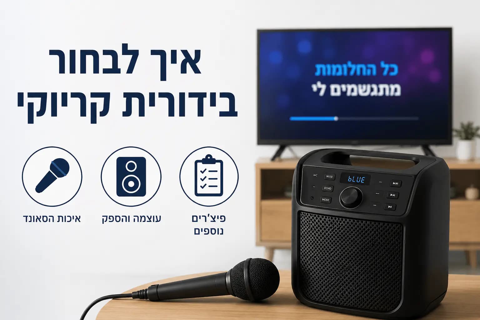 איך לבחור בידורית קריוקי לבית? המדריך המלא