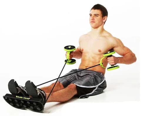 משטח אב רולר עם רצועות התנגדות לידיים AB ROLLER