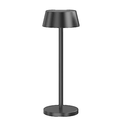 מנורת שולחן LED נטענת MTL500 MIRACASE – תאורה לבית, לעמדה ולמשרד - שחור מטאלי
