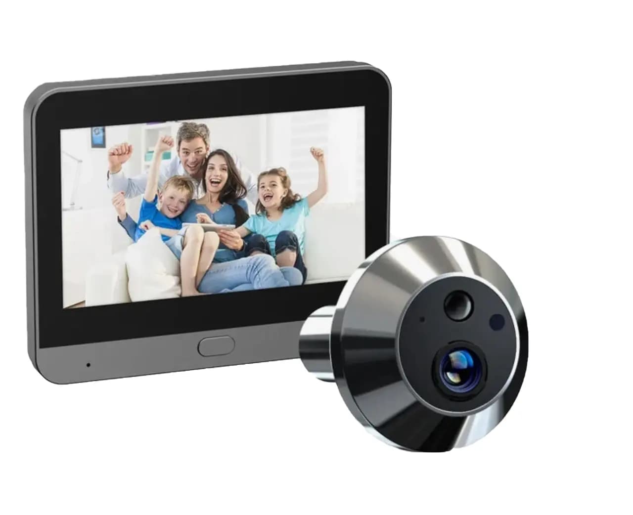 עינית דיגיטלית לדלת S-80 עם מצלמת HD וחיבור WiFi